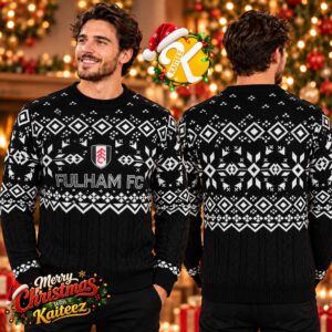 Fulham FC Fairisle Xmas Holiday Christmas Jumper Ugly Sweater