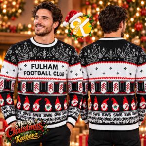 Fulham FC Gnome Wrap Christmas Jumper Ugly Sweater