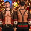 Funny Muscle 3D Fake Abs Elf Ugly Sweater
