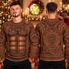 Funny Muscle Reindeer Ugly Sweater