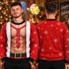 Funny Muscle Tattoo Christmas Gift For Husband Ugly Sweater Funny Muscle Tattoo Christmas Gift For Husband Ugly Sweater