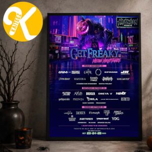 Get Freaky Festival 2026 Noen Nightmare On October 23–25 2026 Line Up Home Decor Poster Canvas