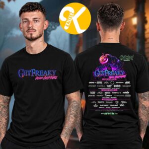 Get Freaky Festival 2026 Noen Nightmare On October 23–25 2026 Line Up Two Sided Unisex T-Shirt