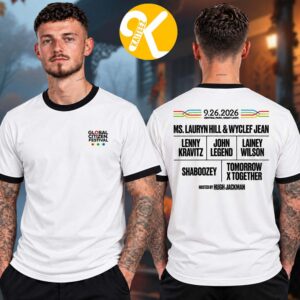 Global Citizen Festival 2026 Merch Line Up Retro Ringer T-Shirt