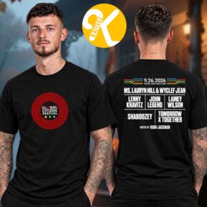Global Citizen Festival 2026 Merch Line Up Two Sided Unisex T-Shirt