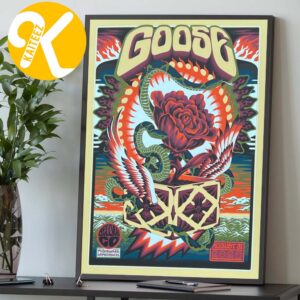 Goose The Band Bellvue CO Event Poster At Mishawaka Amphitheatre In Bellvue CO On August 31 2026 Home Decor Poster Canvas