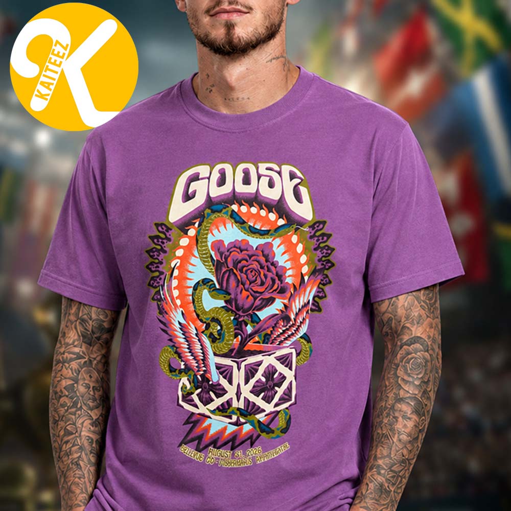 Goose The Band Bellvue CO Event Tee At Mishawaka Amphitheatre In Bellvue CO On August 31 2026 Unisex T-Shirt Goose The Band Bellvue CO Event Tee At Mishawaka Amphitheatre In Bellvue CO On August 31 2026 Unisex T-Shirt