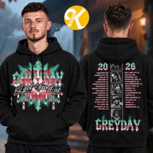 Greyday 2026 Merch G59 I Got Saved At Tour Dates Two Sided Unisex Hoodie