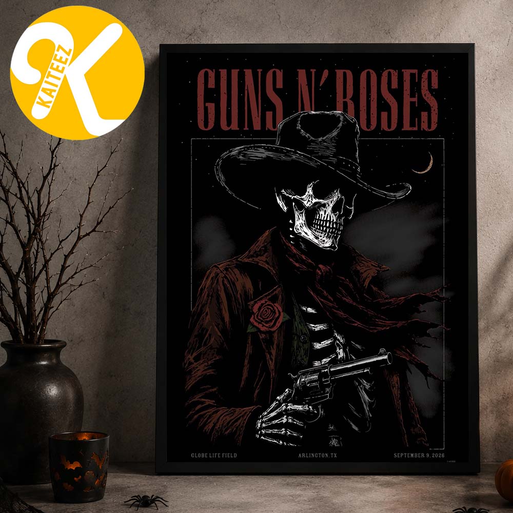 Guns N Roses Arlington TX Event Poster At Globe Life Field In Arlington TX On September 9 2026 Home Decor Poster Canvas Guns N Roses Arlington TX Event Poster At Globe Life Field In Arlington TX On September 9 2026 Home Decor Poster Canvas