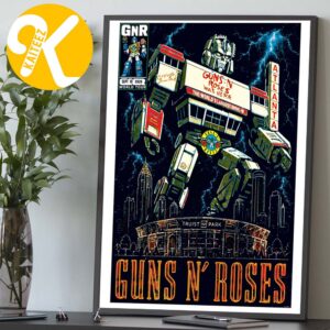 Guns N Roses Atlanta GA Event Poster At Truist Park In Atlanta GA On September 19 2026 Home Decor Poster Canvas