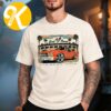 Bumbershoot Art And Music Festival 2026 Merch Meow Train Line Up Two Sided Unisex T-Shirt