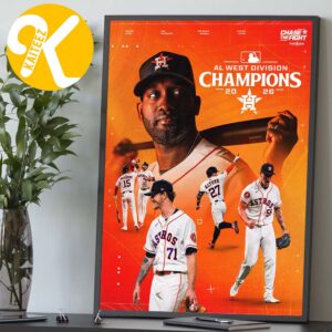 Houston Astros Are Your AL West Division Champions 2026 Home Decor Poster Canvas