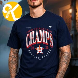 Houston Astros Merch 2026 AL West Division Champions Locker Room Navy Unisex T-Shirt