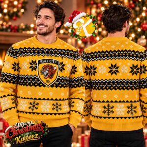 Hull City Logo Christmas Jumper Ugly Sweater