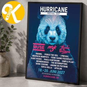 Hurricane Festival 2027 At The Eichenring In Scheessel DE On June 18-20 2027 Line Up Home Decor Poster Canvas