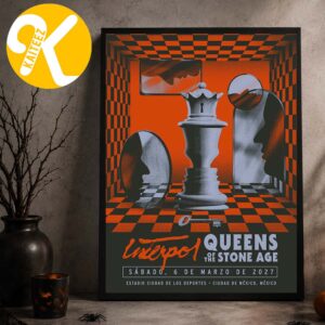 Interpol At Estadio Ciudad De los Deportes In Mexico On March 6 2027 With Queens Of The Stone Age Home Decor Poster Canvas