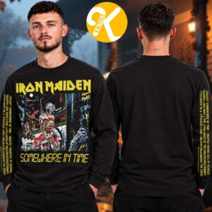 Iron Maiden Merch Somewhere In Time 40th Anniversary Collection Unisex Crewneck Sweater