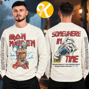 Iron Maiden Merch Somewhere In Time 40th Anniversary Collection Unisex Longsleeve Shirt