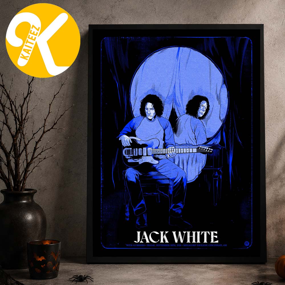 Jack White Cincinnati OH Event Poster At Megacorp Pavilion In Cincinati OH On September 18 2026 Home Decor Poster Canvas Jack White Cincinnati OH Event Poster At Megacorp Pavilion In Cincinati OH On September 18 2026 Home Decor Poster Canvas