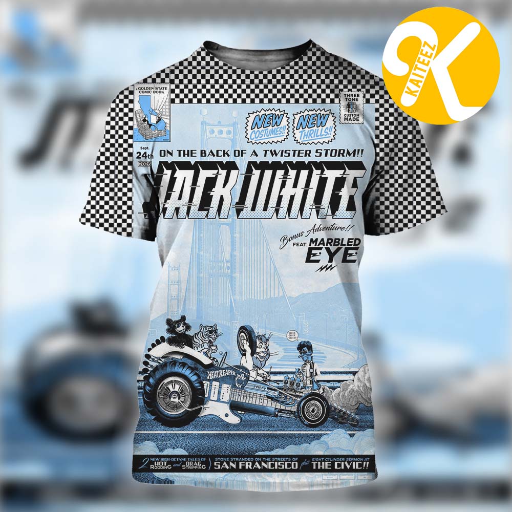 Jack White San Francisco CA Event Poster Night 2 At The Fillmore In San Francisco CA On September 24 2026 All Over Print Shirt Jack White San Francisco CA Event Poster Night 2 At The Fillmore In San Francisco CA On September 24 2026 All Over Print Shirt