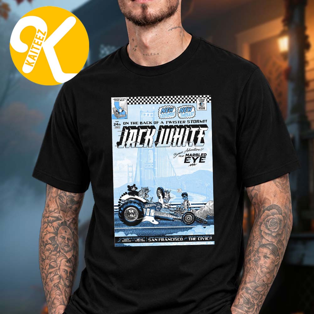 Jack White San Francisco CA Event Poster Night 2 At The Fillmore In San Francisco CA On September 24 2026 Unisex T-Shirt Jack White San Francisco CA Event Poster Night 2 At The Fillmore In San Francisco CA On September 24 2026 Unisex T-Shirt