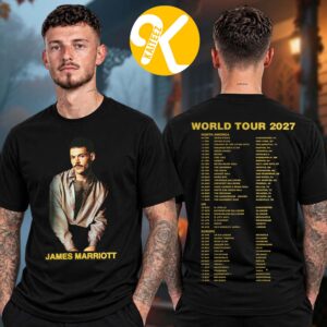 James Marriott World Tour 2027 Tour Dates Two Sided Unisex T-Shirt
