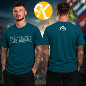 John Williams Merch Maestro Of The Movies A Tribute To John Williams Starlight Atlantic Two Sided Unisex T-Shirt