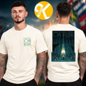 John Williams Merch Maestro Of The Movies A Tribute To John Williams Starlight Natural Two Sided Unisex T-Shirt