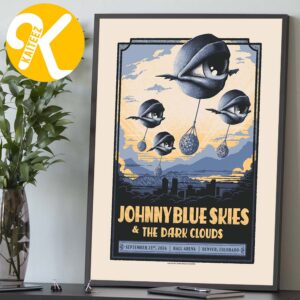 Johnny Blue Skies And The Dark Clouds Denver CO Event Poster At Ball Arena In Denver CO On September 23 2026 Home Decor Poster Canvas