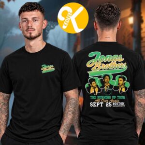 Jonas Brothers Merch Burning Up All Over Again Boston MA Event Unisex T-Shirt