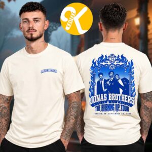 Jonas Brothers Merch Burning Up All Over Again Toronto ON Event Tee On September 28 2026 Two Sided Unisex T-Shirt