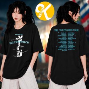 Katseye Merch The Wildworld Tour 2026 Routing Black Unisex T-Shirt