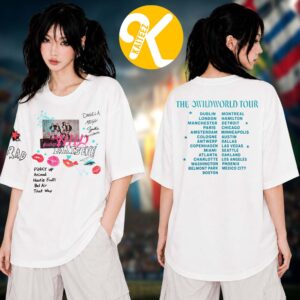 Katseye Merch The Wildworld Tour 2026 Routing White Unisex T-Shirt