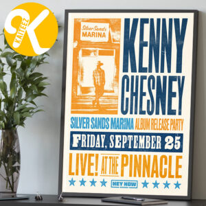 Kenny Chesney Live At The Pinnacle On September 25 2026 Album Release Party Home Decor Poster Canvas