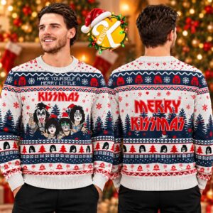 Kiss Band Merry Kissmas Have Yourseft A Merry Little Ugly Sweater