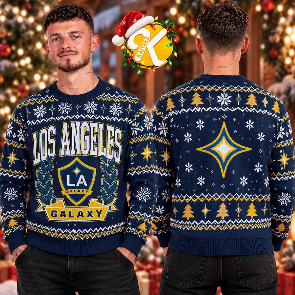 LA Galaxy Logo Ugly Christmas Sweater LA Galaxy Logo Ugly Christmas Sweater