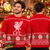 Liverpool LFC Fairisle Logo Christmas Jumper Ugly Sweater Liverpool LFC Fairisle Logo Christmas Jumper Ugly Sweater