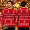 Liverpool LFC Fairisle Christmas Jumper Red Ugly Sweater Liverpool LFC Fairisle Christmas Jumper Red Ugly Sweater