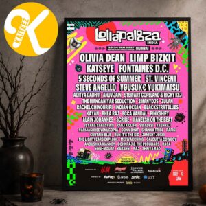 Lollapalooza India Festival 2027 At Mahalaxmi Racecourse In Mumbai India On January 23 24 2027 Home Decor Poster Canvas