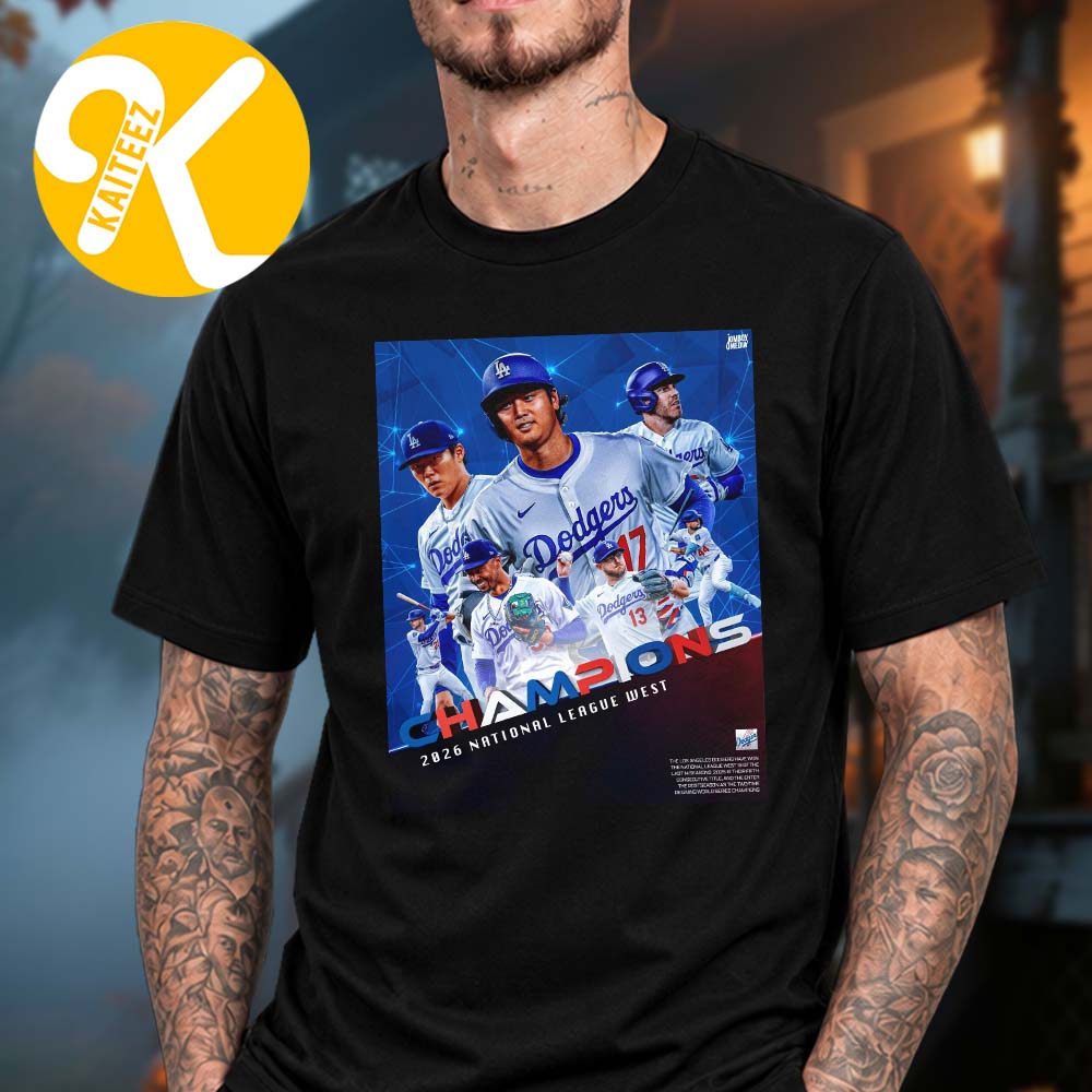 Los Angeles Dodgers Is The NL West Champions 2026 Unisex T-Shirt Los Angeles Dodgers Is The NL West Champions 2026 Unisex T-Shirt