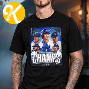 Los Angeles Dodgers NL West Champions 2026 For The 5th Staight Year Unisex T-Shirt