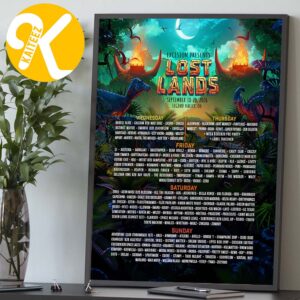 Lost Lands Festival 2026 In Legend Valley OH On September 18 19 20 2026 Line Up Home Decor Poster Canvas