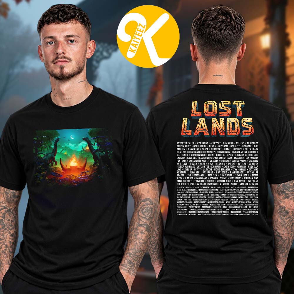 Lost Lands Festival 2026 In Legend Valley OH On September 18 19 20 2026 Line Up Two Sided Unisex T-Shirt Lost Lands Festival 2026 In Legend Valley OH On September 18 19 20 2026 Line Up Two Sided Unisex T-Shirt