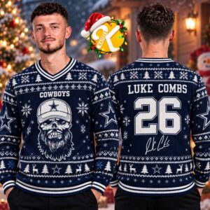 Luke Combs Dallas Cowboys Best Gift For Fans Ugly Christmas Sweater