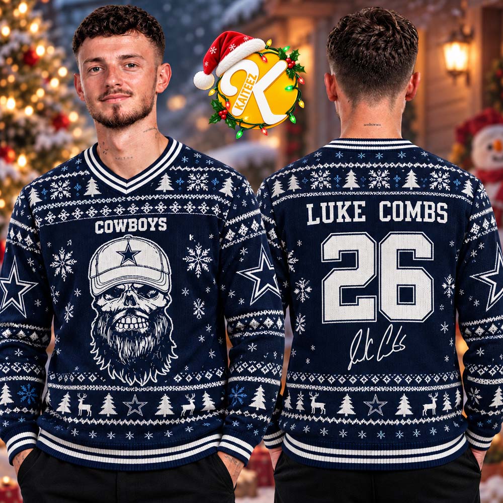 Luke Combs Dallas Cowboys Best Gift For Fans Ugly Christmas Sweater Luke Combs Dallas Cowboys Best Gift For Fans Ugly Christmas Sweater