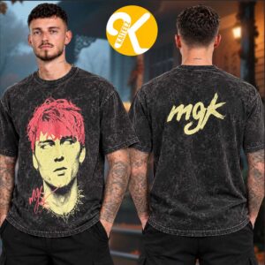 Machine Gun Kelly MGK Merch Mexico Photo Graphic Two Sided Washed T-Shirt