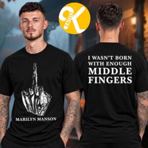 Marilyn Manson Merch Freaks On Tour 2026 With Rob Zombie Middle Fingers Unisex T-Shirt