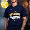 Milwaukee Brewers Merch NL Central Division Champions Locker Room Unisex T-Shirt Milwaukee Brewers Merch NL Central Division Champions Locker Room Unisex T-Shirt