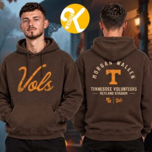 Morgan Wallen x Vols Tennessee Vs Texas At Neyland Stadium On September 26 2026 Brown Unisex Hoodie