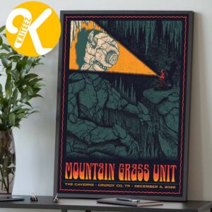 Mountain Grass Unit Grundy CO TN Event Poster At The Caverns In Grundy CO TN On December 5 2026 Home Decor Poster Canvas